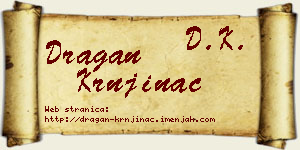 Dragan Krnjinac vizit kartica